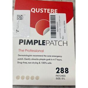 Qustere Pimple Acne Zit Patch Professional CLEAR  Hydrocolloid 288 Patches